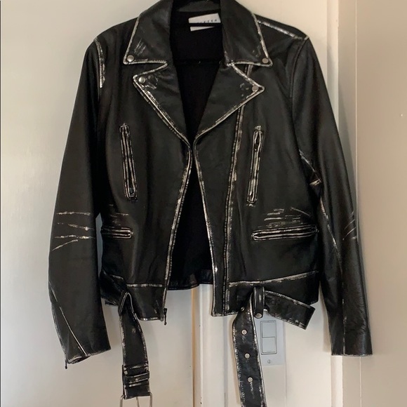 DRIFTER Jackets & Blazers - 100% Lamb Leather Jacket w/ Silver Detailing
